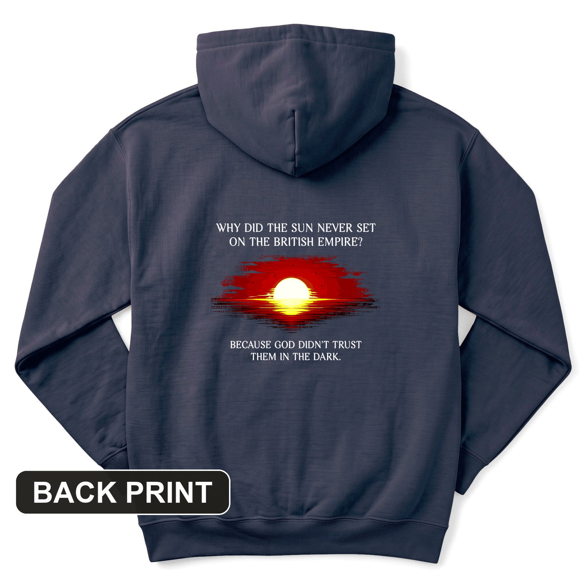 British Empire Back Print Hoodie