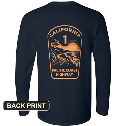 California Back Print Long Sleeve T-Shirt
