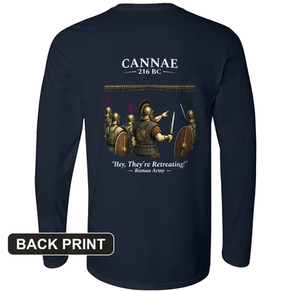 Cannae Back Print Long Sleeve T-Shirt