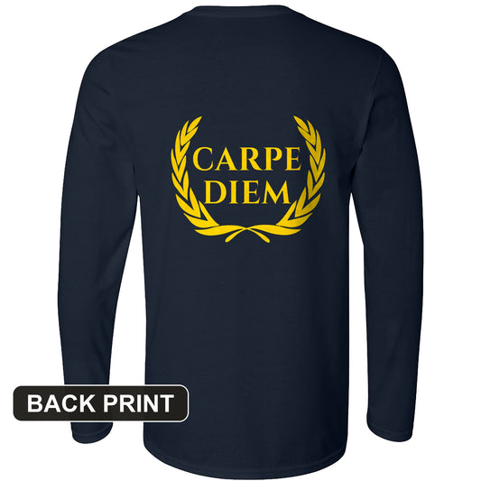 Carpe Diem Back Print Long Sleeve T-Shirt