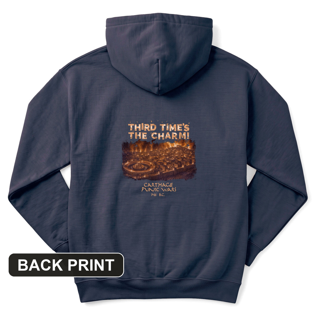 Carthage Back Print Hoodie
