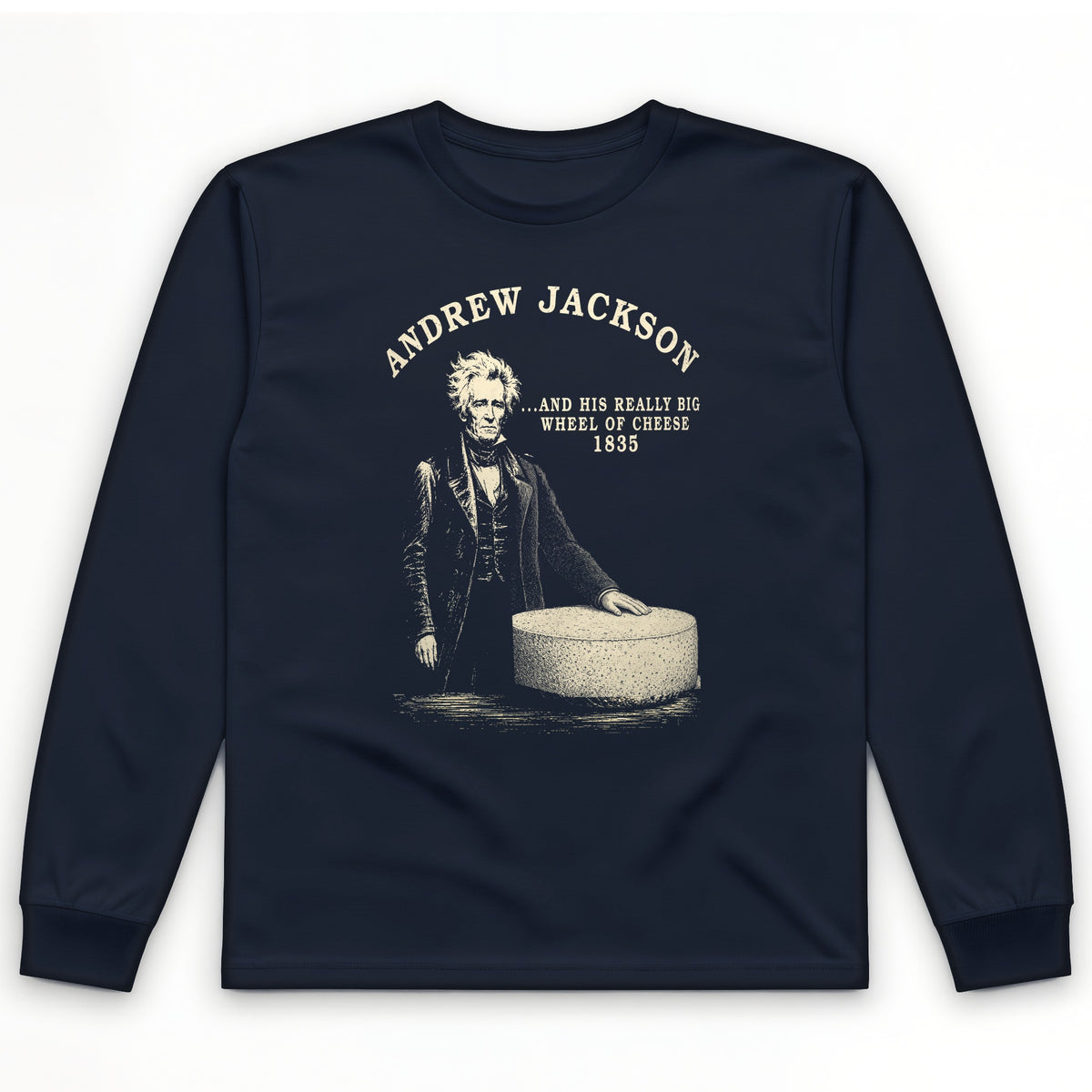 Cheese Wheel Long Sleeve T-Shirt