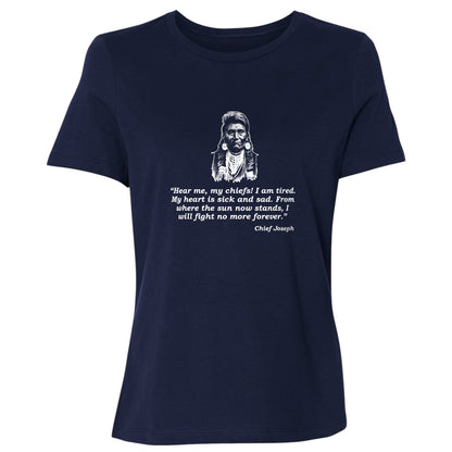 Chief Joseph Fight No More Women's T-Shirt