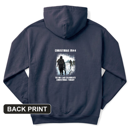 Christmas 1944 Back Print Hoodie
