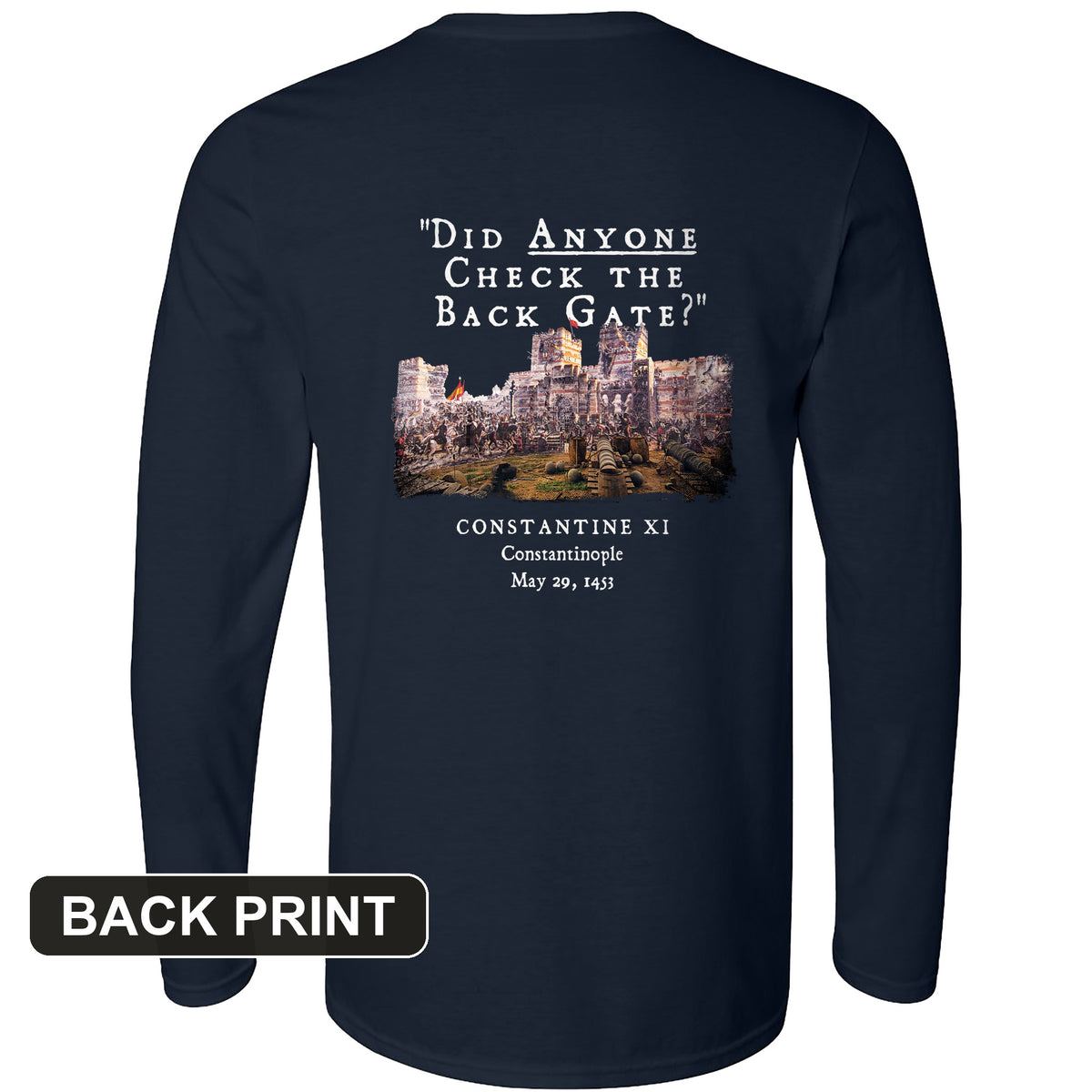 Constantinople Back Print Long Sleeve T-Shirt