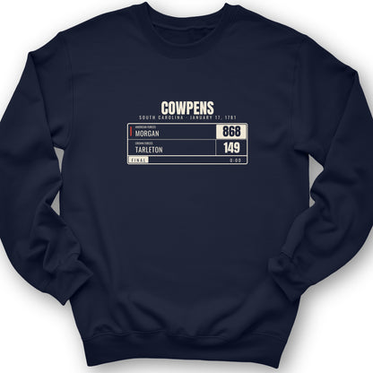 Cowpens Scoreboard Crewneck