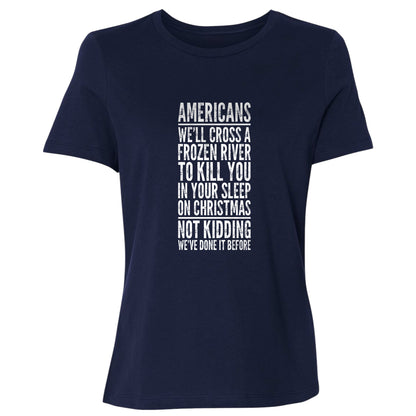 Cross A River On Xmas Women's T-Shirt