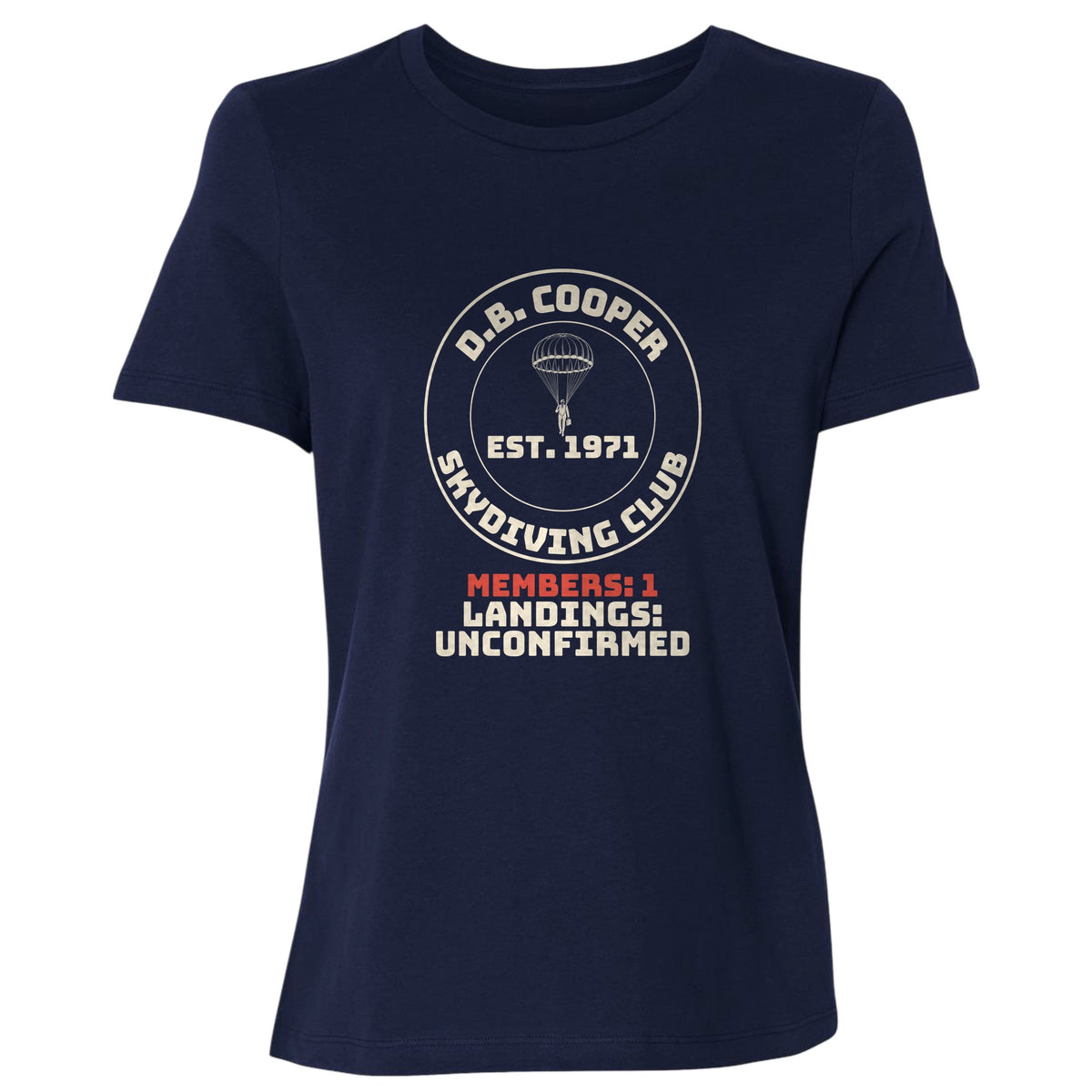 DB Cooper Skydiving Club Women's T-Shirt