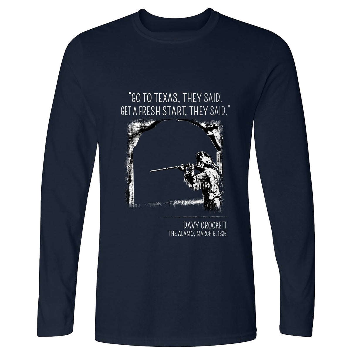 Davy Crockett Long Sleeve T-Shirt