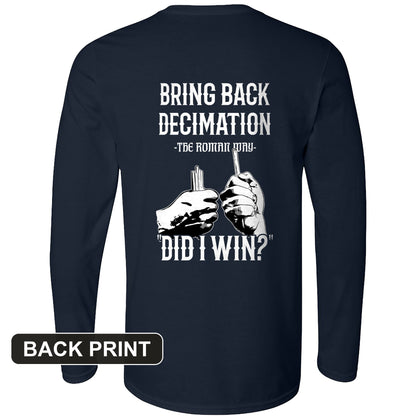 Decimation Back Print Long Sleeve T-Shirt