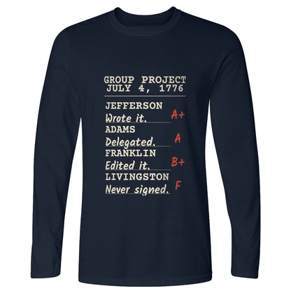 Declaration Of Independence Group Project Long Sleeve T-Shirt