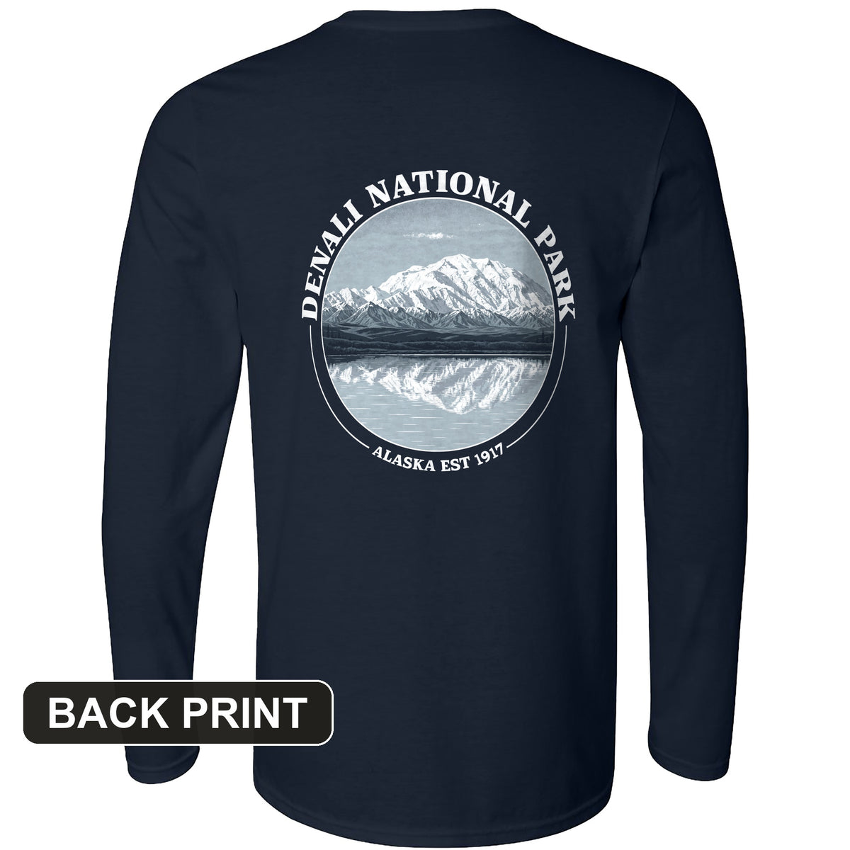 Denali Back Print Long Sleeve T-Shirt