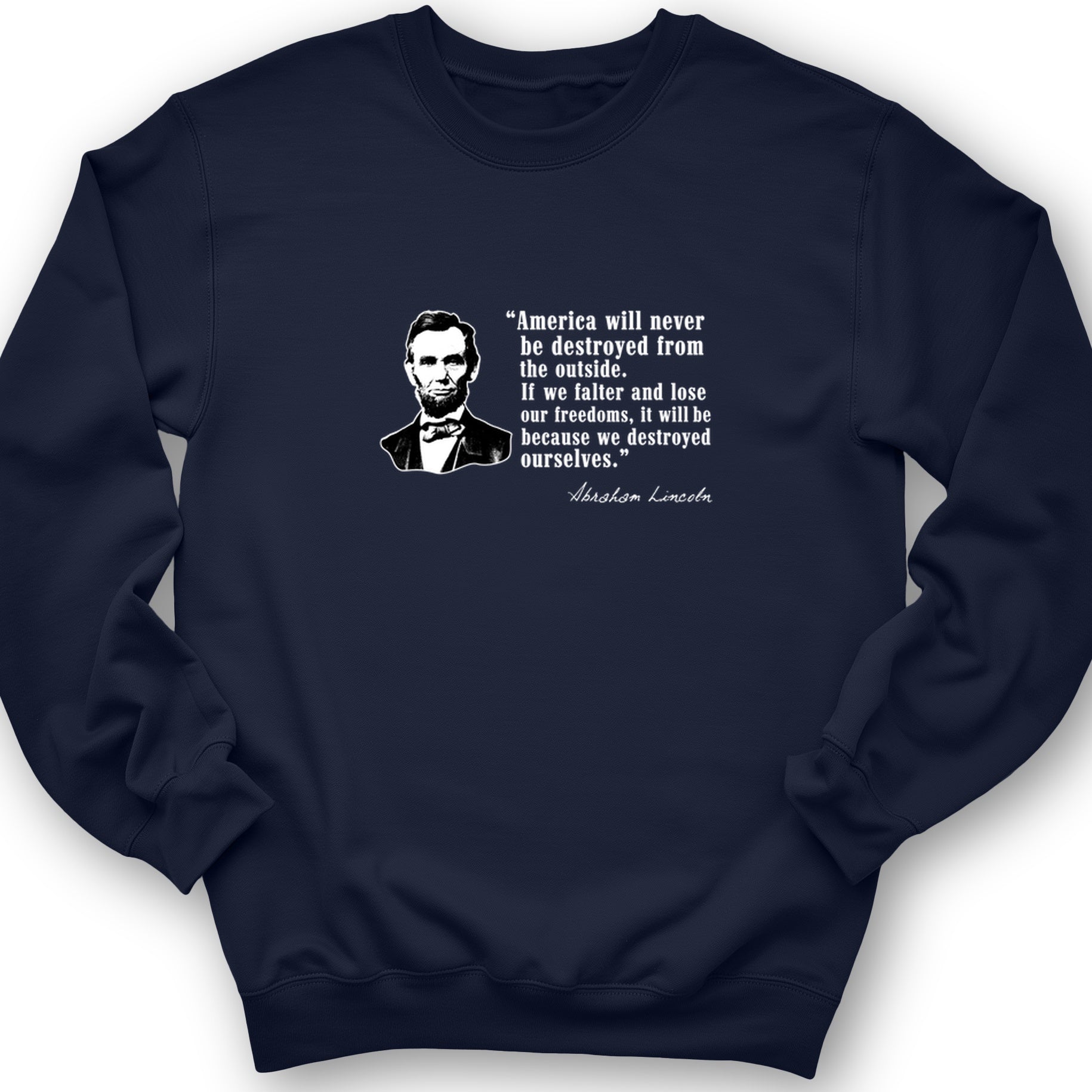 Destroyed Ourselves Lincoln Crewneck