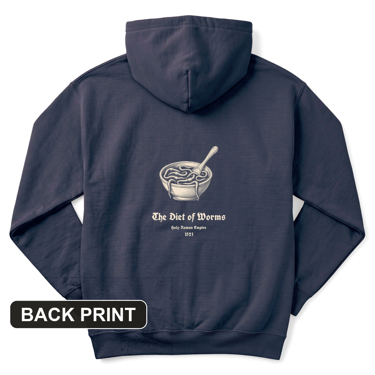 Diet Of Worms Back Print Hoodie