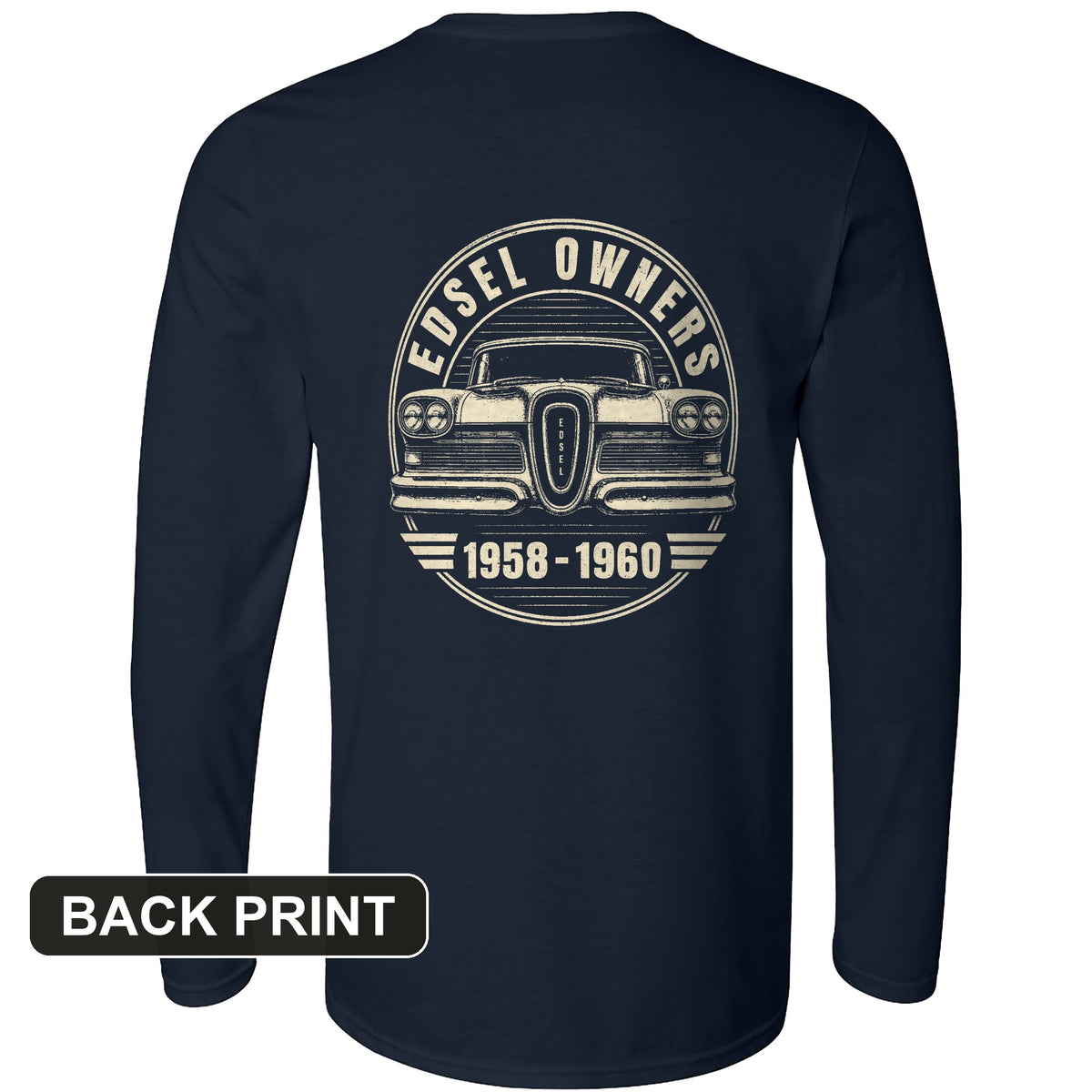 Edsel Back Print Long Sleeve T-Shirt