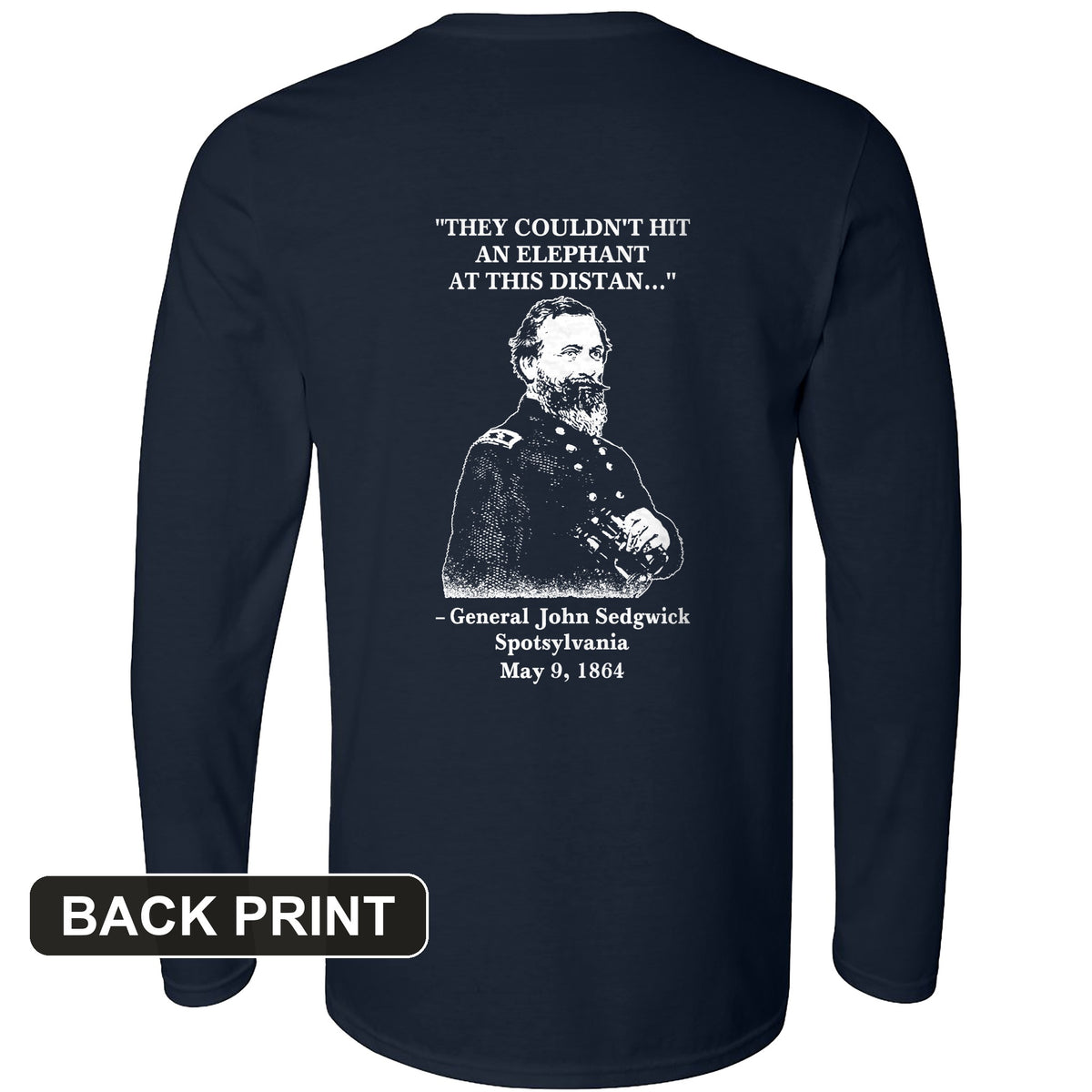 Elephant Back Print Long Sleeve T-Shirt