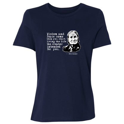 Geronimo Wisdom And Peace Women's T-Shirt
