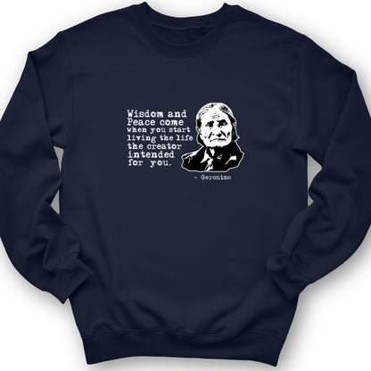 Geronimo Wisdom And Peace Crewneck