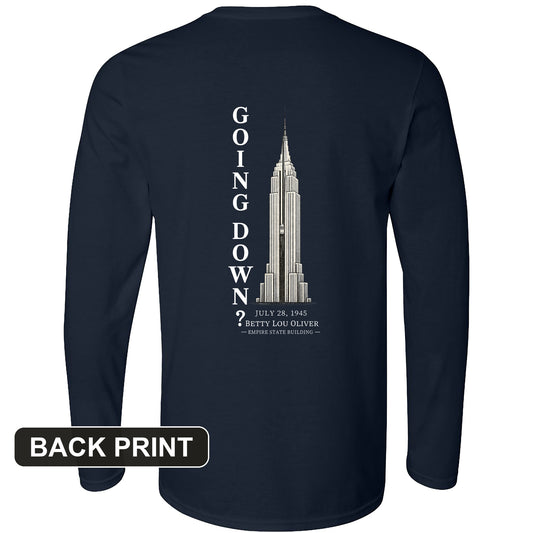 Going Down Back Print Long Sleeve T-Shirt