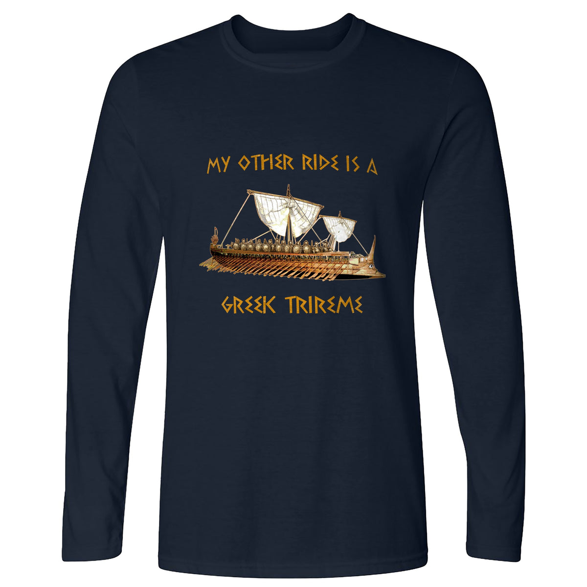 Greek Trireme Long Sleeve T-Shirt