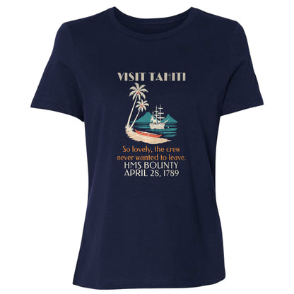 Visit Tahiti HMS Bounty 1789 Women's T-Shirt