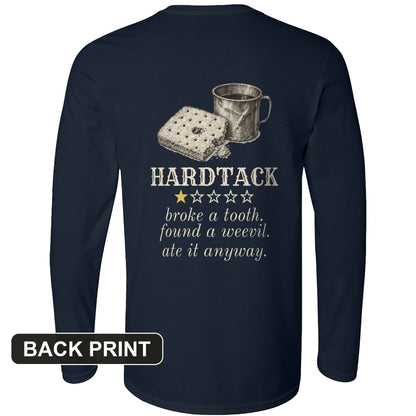 Hardtack One Star Review Back Print Long Sleeve T-Shirt