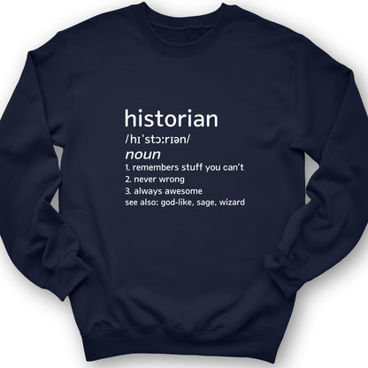 Historian Defined Crewneck