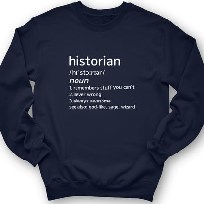 Historian Defined Crewneck