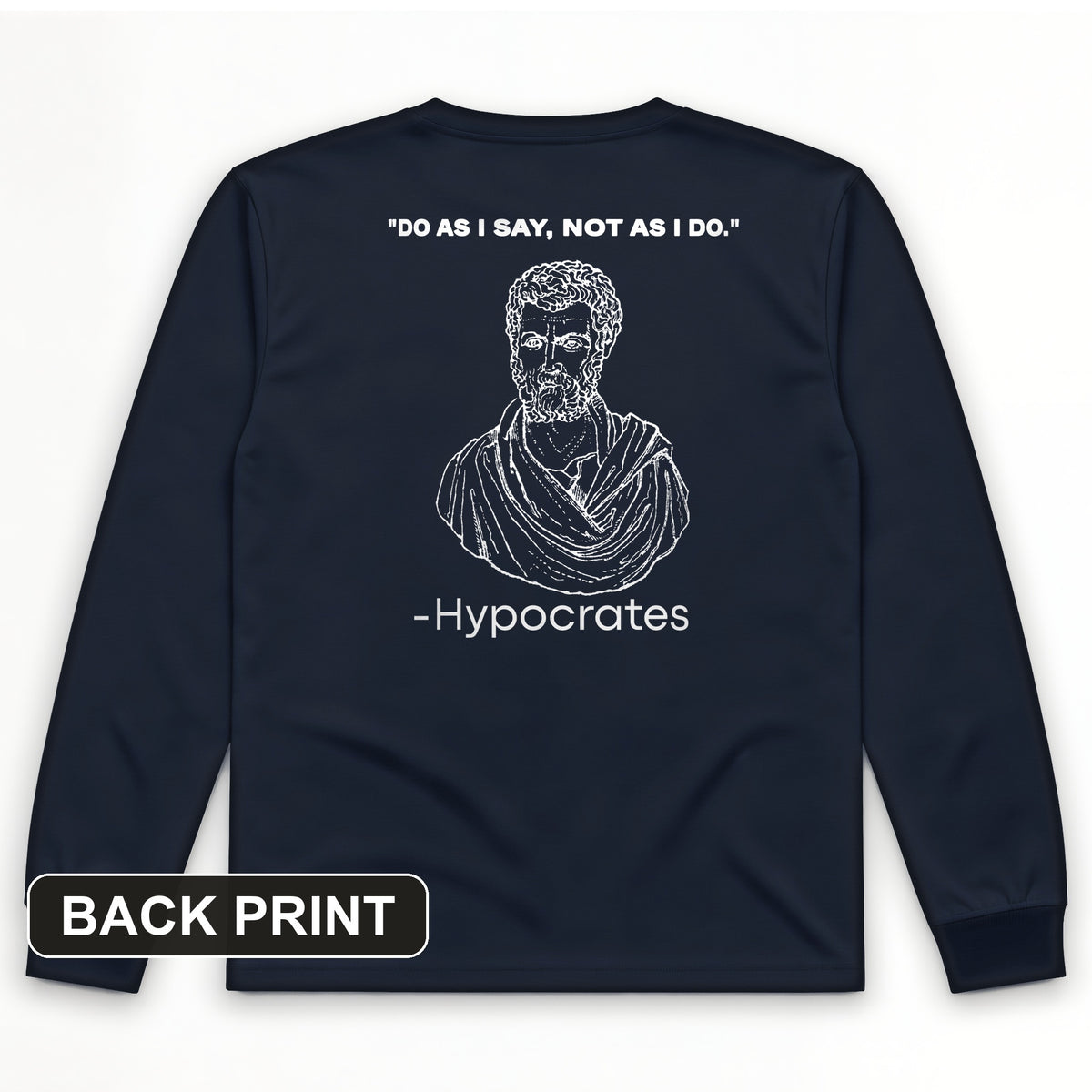 Hypocrates Back Print Long Sleeve T-Shirt