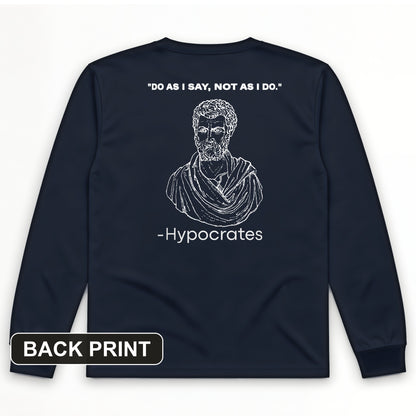 Hypocrates Back Print Long Sleeve T-Shirt