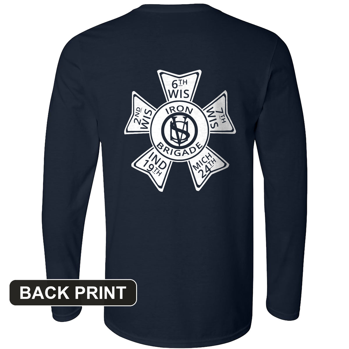 Iron Brigade Back Print Long Sleeve T-Shirt
