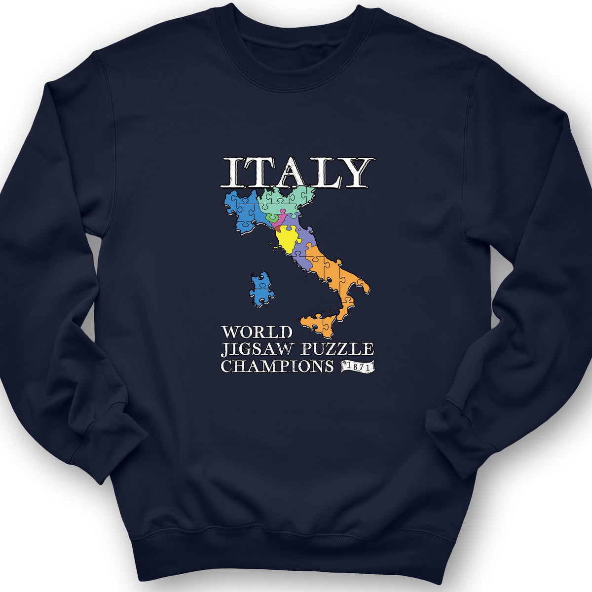 Italy Jigsaw Puzzle Crewneck
