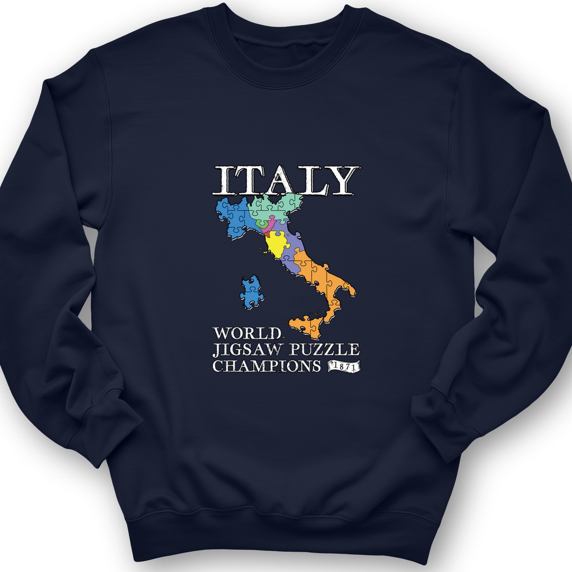 Italy Jigsaw Puzzle Crewneck