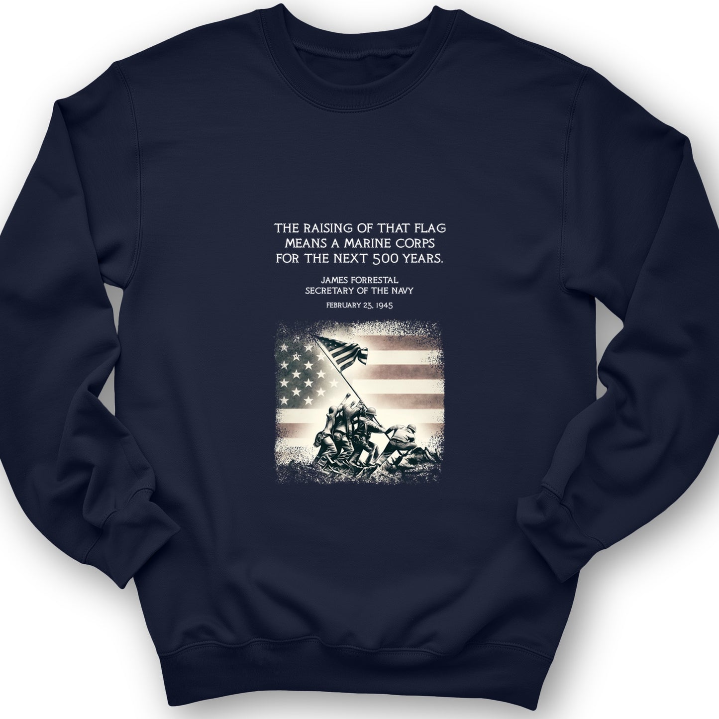 Iwo Jima Flag Crewneck