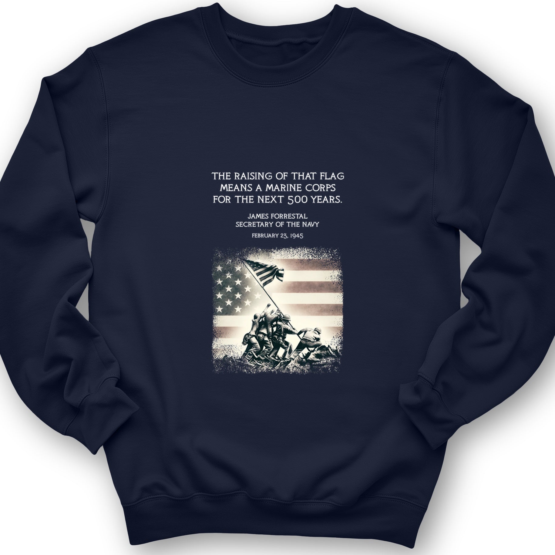 Iwo Jima Flag Crewneck