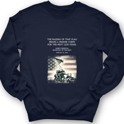 Iwo Jima Flag Crewneck