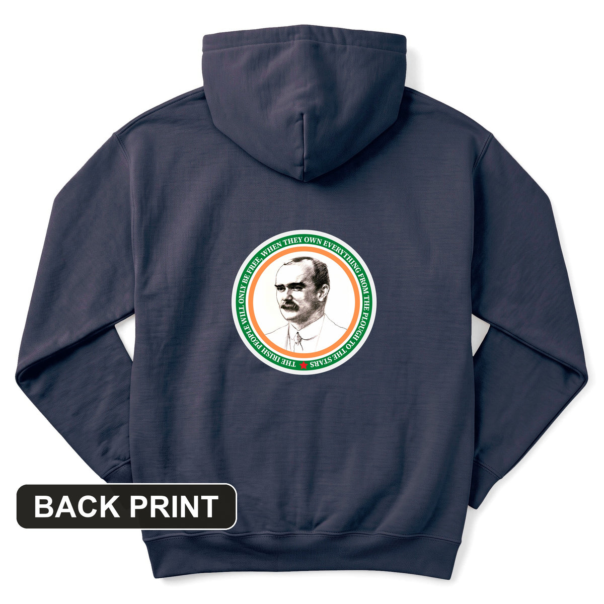 James Connolly Back Print Hoodie