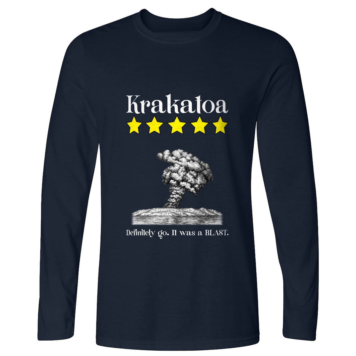 Krakatoa 5 Star Long Sleeve T-Shirt