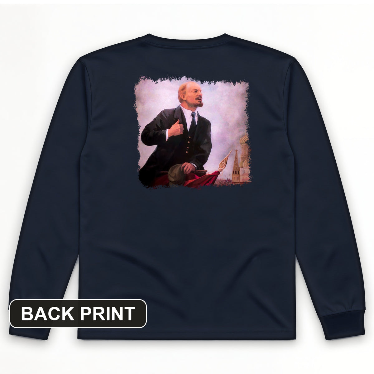 Lenin Back Print Long Sleeve T-Shirt
