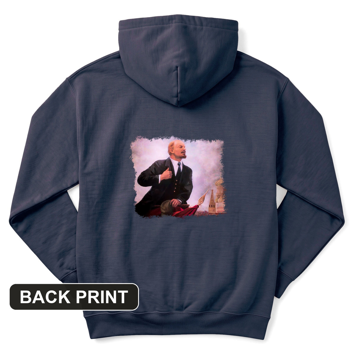 Lenin Back Print Hoodie