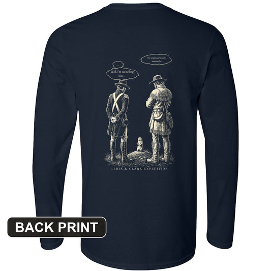 Lewis and Clark Prairie Dog Back Print Long Sleeve T-Shirt