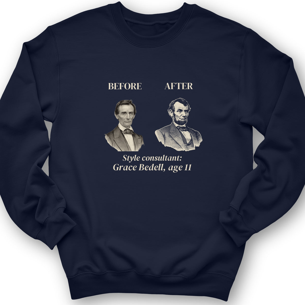 Lincoln Style Consultant Grace Bedell Crewneck