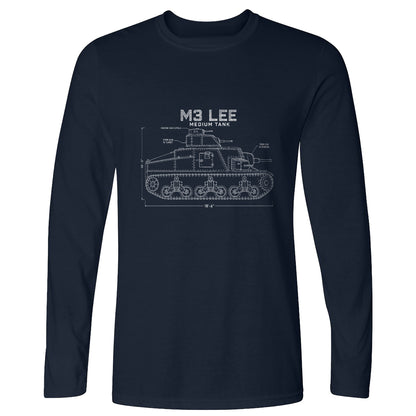 M3 Lee Blueprint Long Sleeve T-Shirt