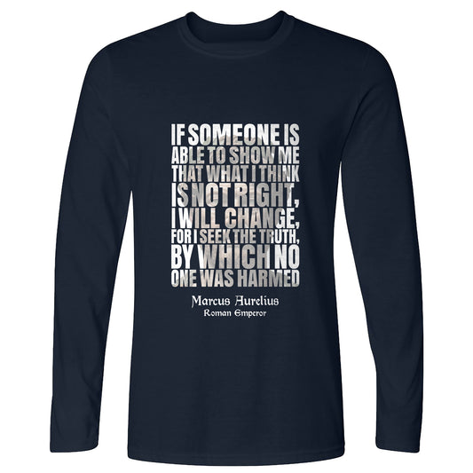 Marcus Aurelius Quote Long Sleeve T-Shirt