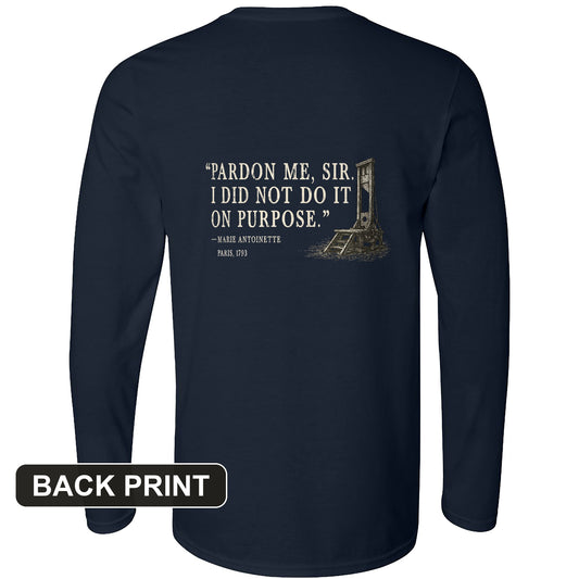 Marie Antoinette Back Print Long Sleeve T-Shirt