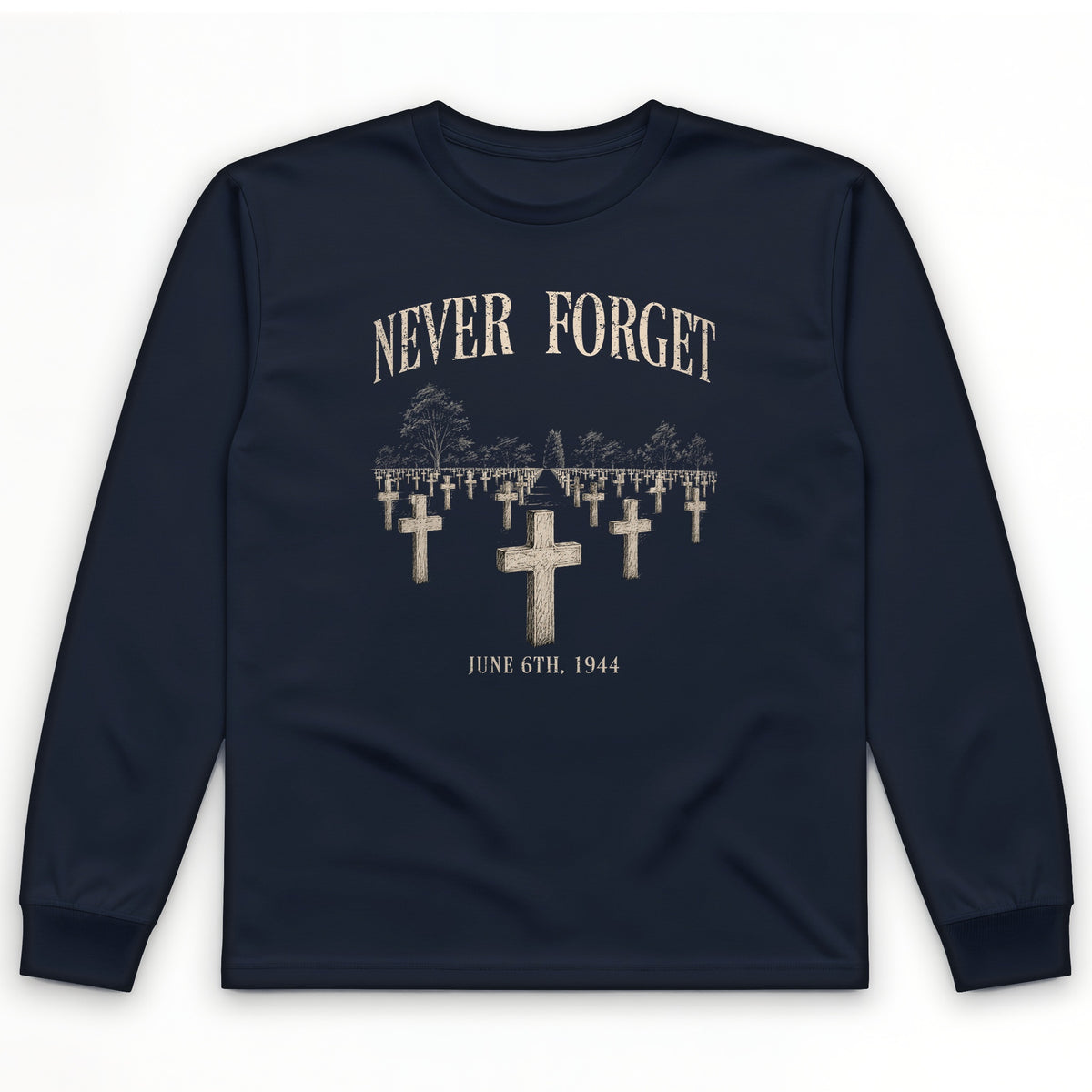 Omaha Cemetery Long Sleeve T-Shirt