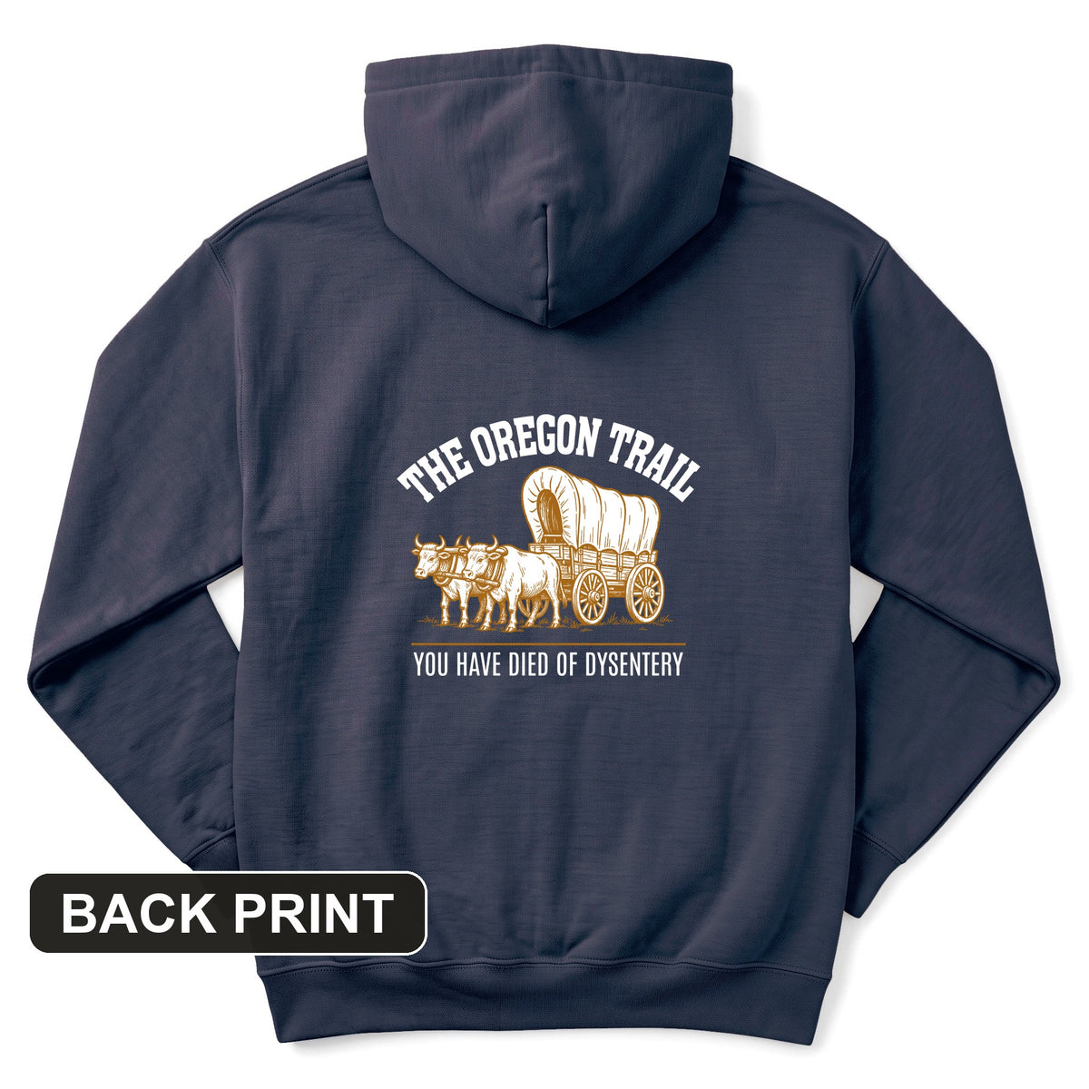 Oregon Trail Dysentery Back Print Hoodie