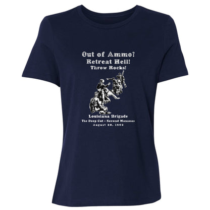 Out Of Ammo Throw Rocks Women's T-Shirt