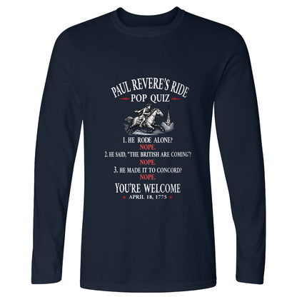 Paul Revere Quiz Long Sleeve T-Shirt