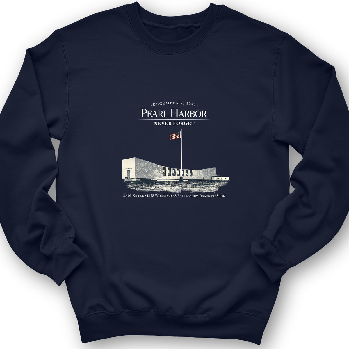 Pearl Harbor - Never Forget Crewneck